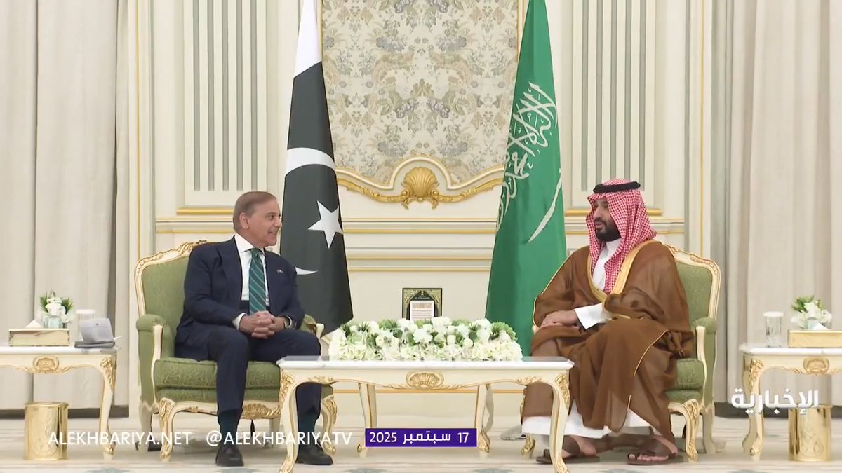 #ولي_العهد ورئيس وزراء باكستان يعقدان جلسة مباحثات رسمية #الإخبارية