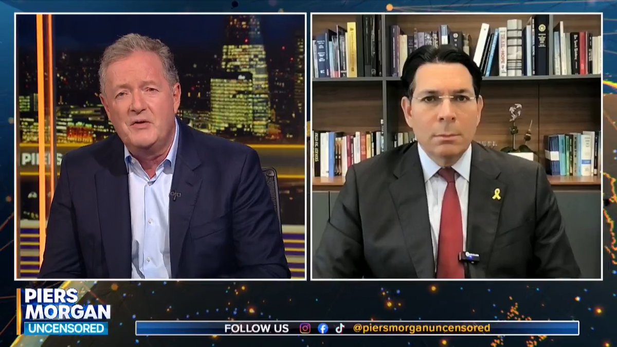 “Why would you target people who you are trying to negotiate peace with?” Piers Morgan questions Israeli ambassador to the US Danny Danon about the strike on Doha. 📺 Piers Morgan | Danny Danon 🇮🇱 דני דנון