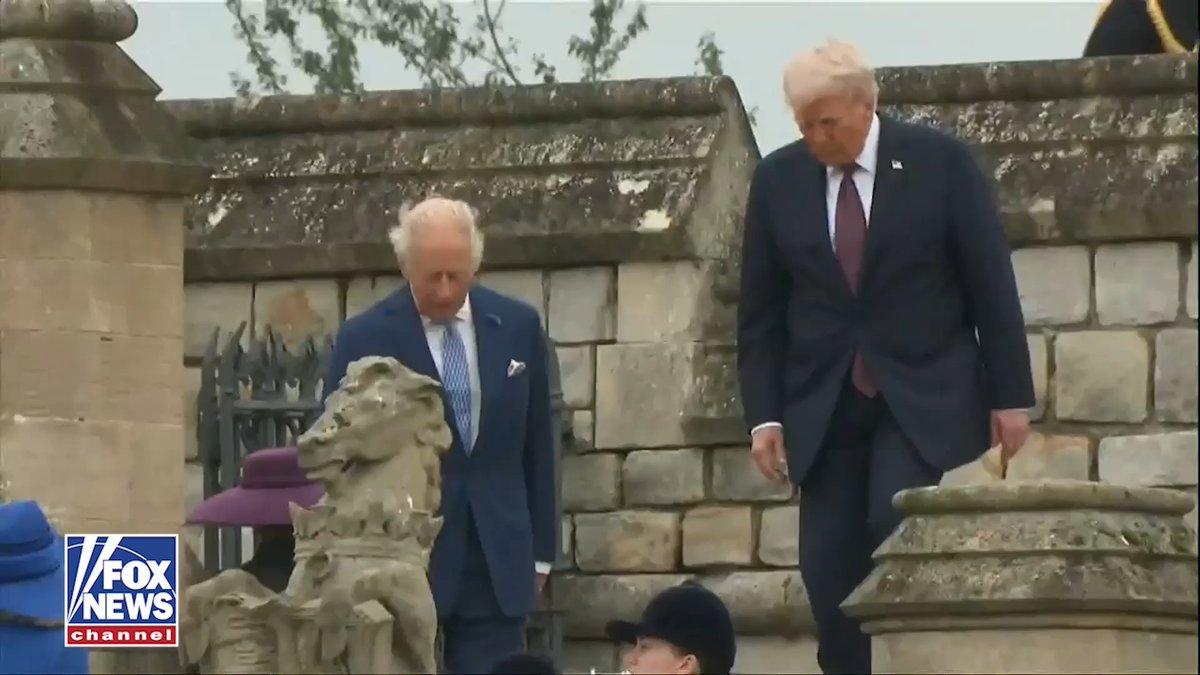 NEW: President Trump and first lady Melania participate in a royal ceremony with King Charles and Queen Camilla.