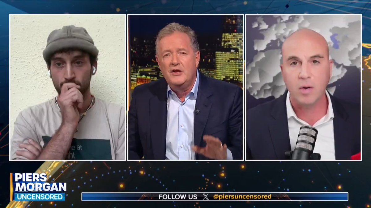 "Don't worry about my interviewing skills - you worry about your maths!" Piers Morgan asks former IDF sergeant Benjamin Anthony how many civilians have been killed in Gaza. 📺 Piers Morgan | Yotam Vilk | Anthony Benjamin