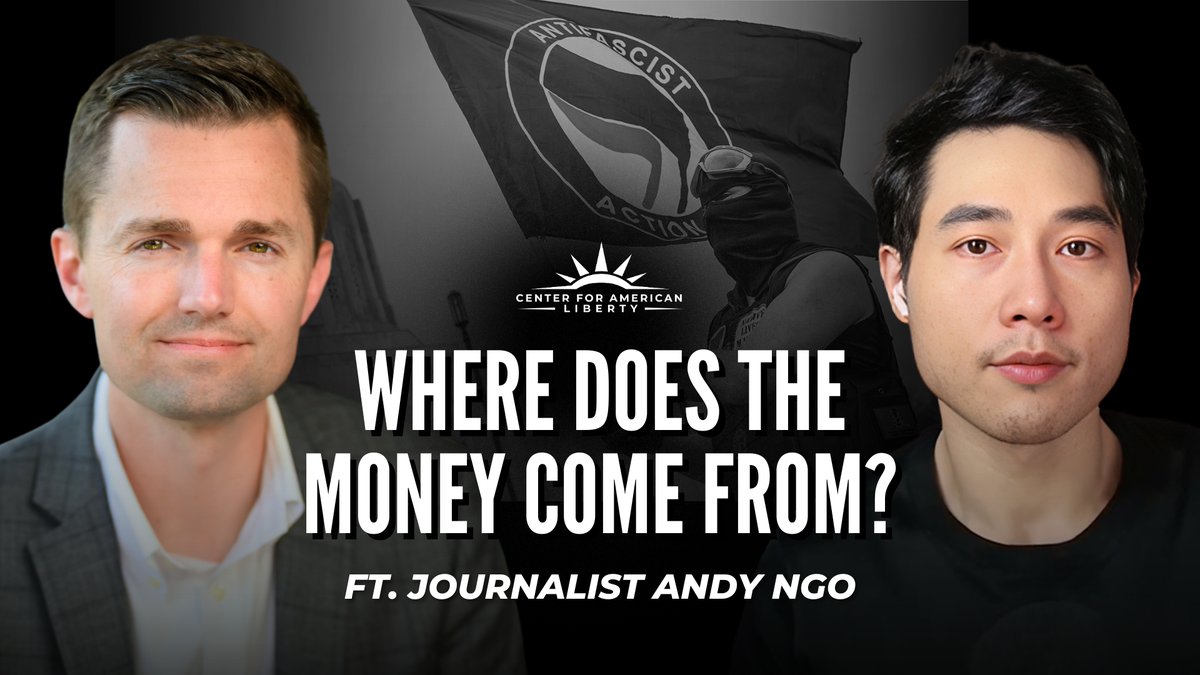 💰 Where does the money come from? Andy Ngo — journalist and Center for American Liberty client — has tracked Antifa for 8 years. What he’s uncovered is SHOCKING: He reveals MILLIONS raised to bail them out and a vast support network fueling chaos. Full episode drops soon 👀