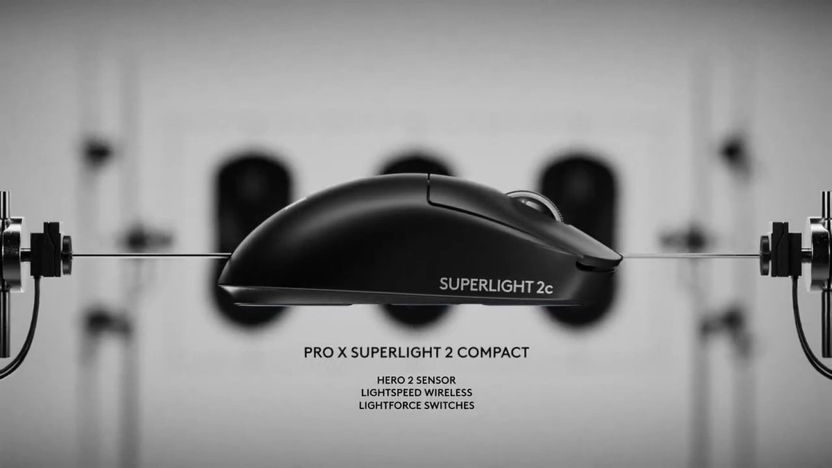 When peak meets peak — PRO X SUPERLIGHT 2c Developed in partnership with pros from across the globe, 2c comes equipped with advanced HERO 2 sensors, LIGHTSPEED wireless, LIGHTFORCE switches, and 95 hours of battery life all in a compact 53g build.