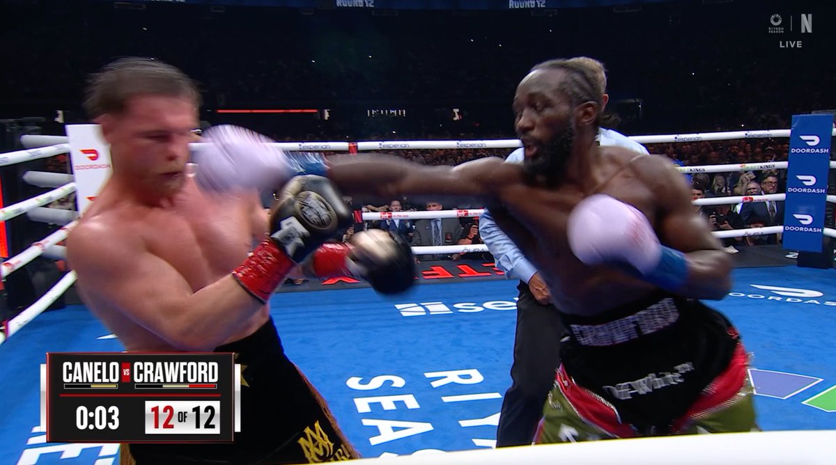 Crawford, in the last 30 seconds, going after the guy who needed the KO/Knockdown to win! #Boxing #BOXINGnBBQ