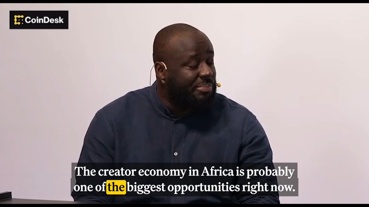 🌍 INSIGHT: At Meridian 2025 by Stellar, Kwadwo Owusu-Agyeman (Kwadwo Owusu-Agyeman 🇬🇭🌍 of moonshot venture partners) notes that while the creator economy in Africa is a huge opportunity, its creators' "payments don't come in as quick" as their instant, global content due to a reliance on global platforms.