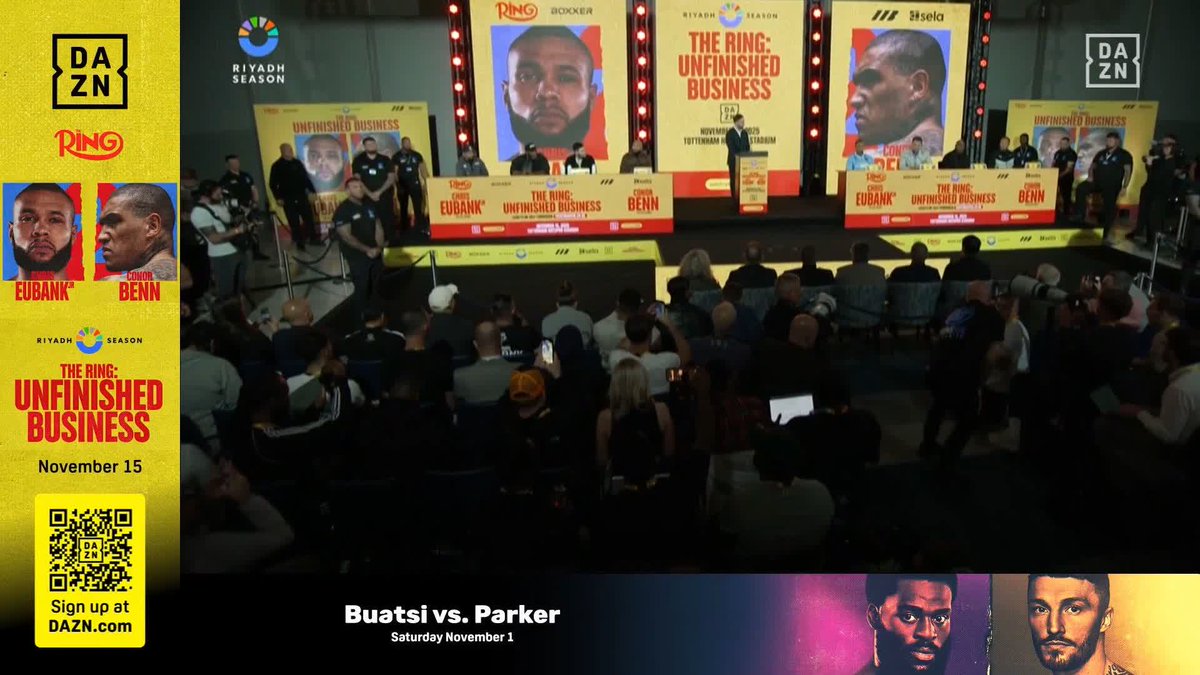 🗣️ Eddie Hearn tries to say a few words about Ricky Hatton 🤷♂️ #EubankBenn2 | DAZN Boxing | Tottenham Hotspur Stadium