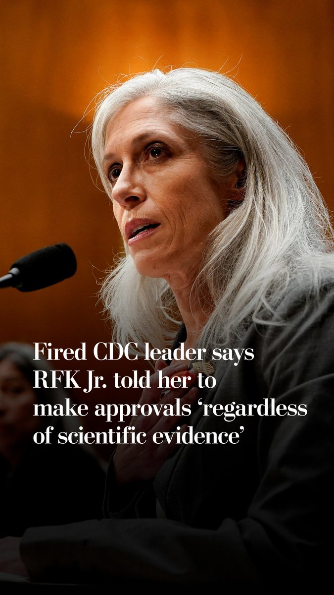 Former CDC director Susan Monarez alleged she was fired for “holding the line on scientific integrity," telling senators at a hearing that she had concerns about her ability to continue leading the agency while “preserving evidence-based decision-making.”