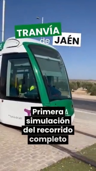 ¡Un nuevo hito! Hoy hemos llevado a cabo la primera simulación del recorrido completo del Tranvía de Jaén. Un pasito adelante más para hacer realidad esta importante infraestructura para todos los jiennenses. Su puesta en marcha está más cerca que nunca. Seguimos.