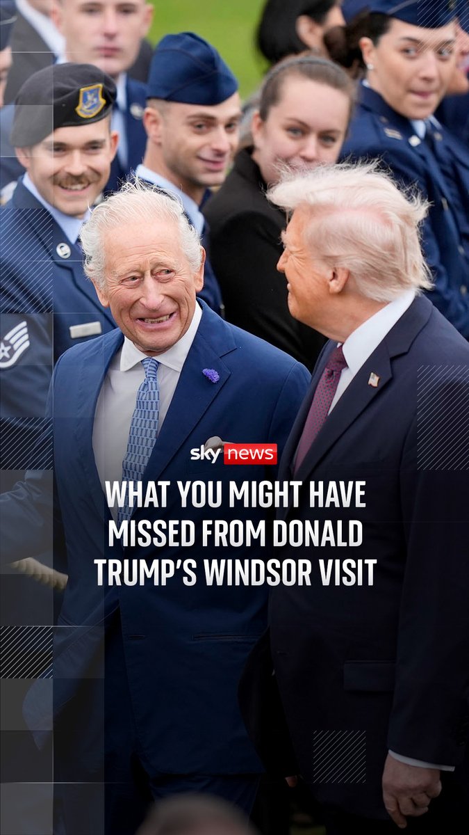 The royal welcome, a carriage ride and a 'watch the sword' moment.โ โ Hereโs what you may have missed from US President Donald Trump's arrival at Windsor Castle and meeting with the King ๐บ๐ธ๐ฌ๐ง Follow live updates on Trump's UK visit: