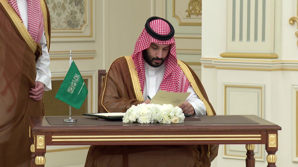 #ولي_العهد ورئيس وزراء باكستان يوقعان على اتفاقية الدفاع الاستراتيجي المشترك #الإخبارية