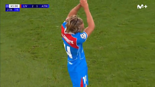 #Liverpool #Atlético 👤Gol de Llorente con Griezmann en posición adelantada que se cruza en la visión de Alisson y estando a no mucha distancia del portero. 📌 ES FUERA DE JUEGO POR INTERFERENCIA, NO GOL. 🚩y👮🏻♂️:❌️ 📺:❌️ ▪️Jugada de equipo entre...