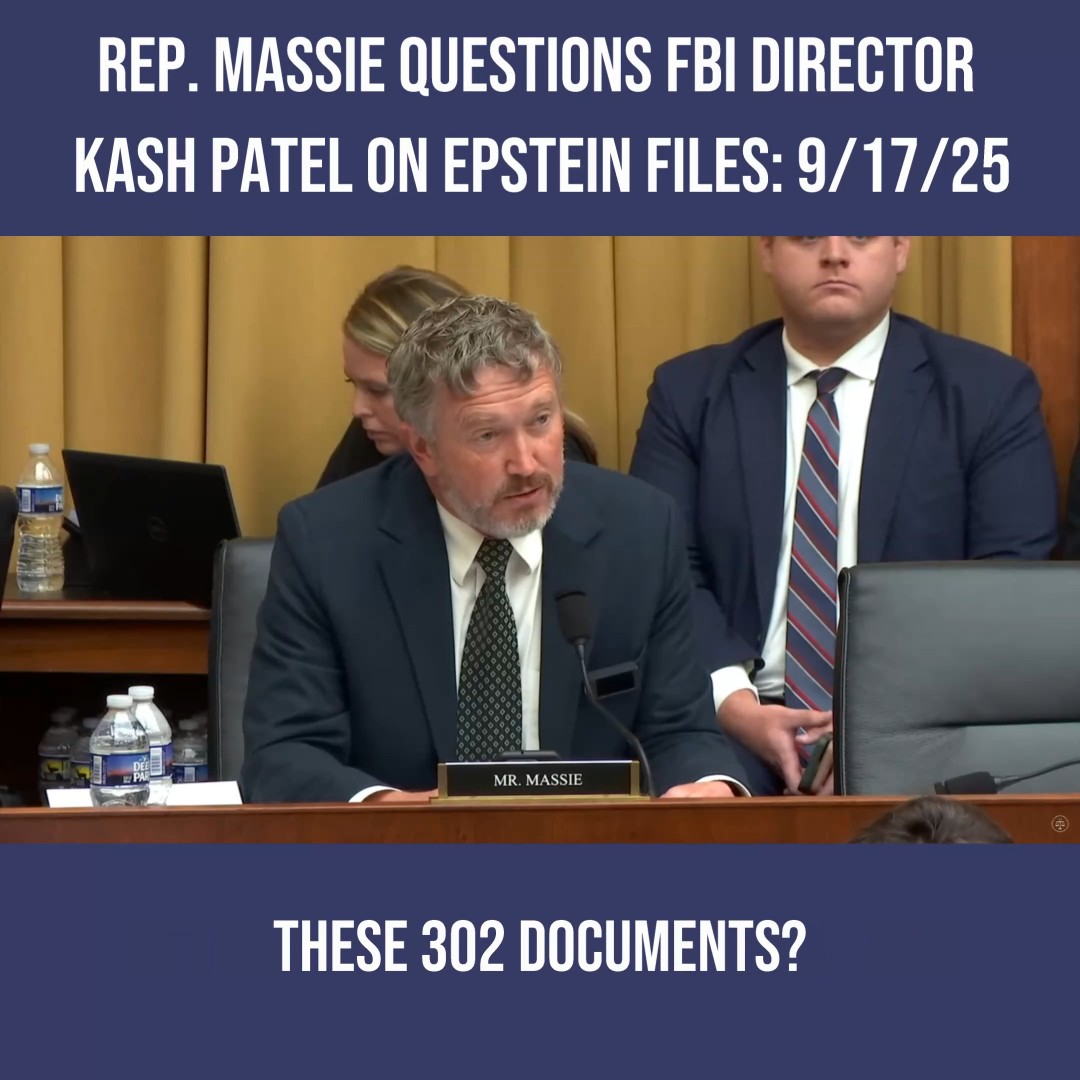 In today’s hearing, I told FBI Director Kash Patel that we know FBI still has unreleased documents which contain 20 names of rich and politically connected men who Epstein trafficked girls and young women to. FBI needs to release the Epstein files and investigate these men.