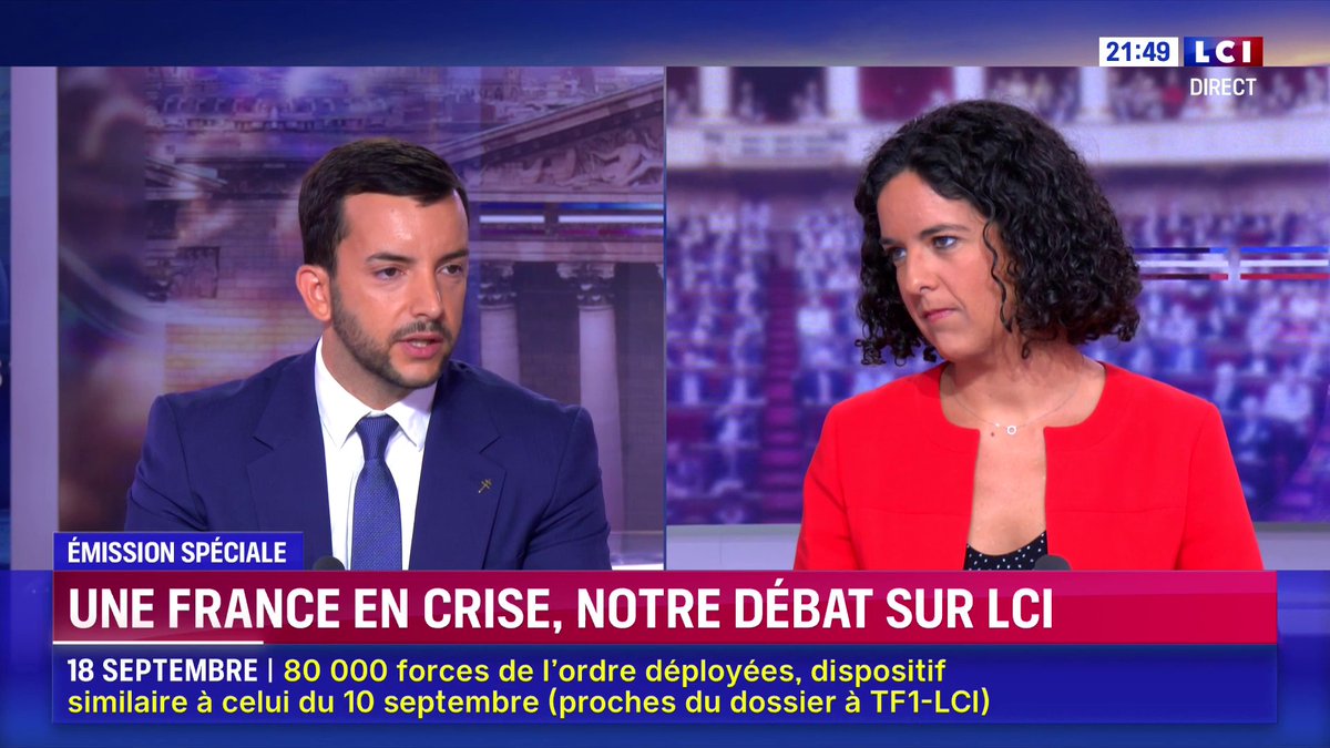 🗣️ "Vous êtes une arnaque sociale" : Manon Aubry à Jean-Philippe Tanguy 📺 Darius Rochebin