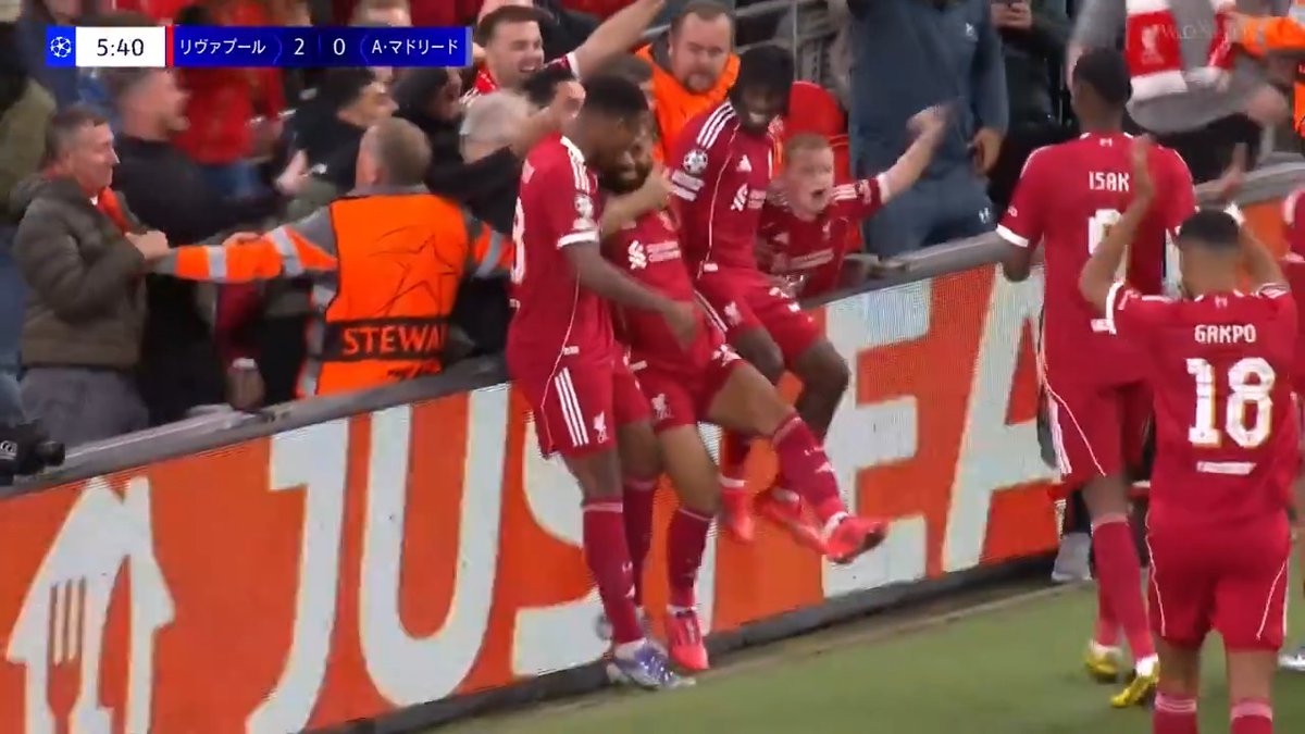 ⚽ サラーが 1G・1A！🅰 4分にロバートソンの先制点をアシストしたサラーが直後に追加点！開始6分でリヴァプールがアトレティコから2得点。 ABEMAでWOWSPOに登録して 世界最高峰のスポーツを楽しもう! [PR] ABEMA de WOWSPO / WOWSPO で生中継：
