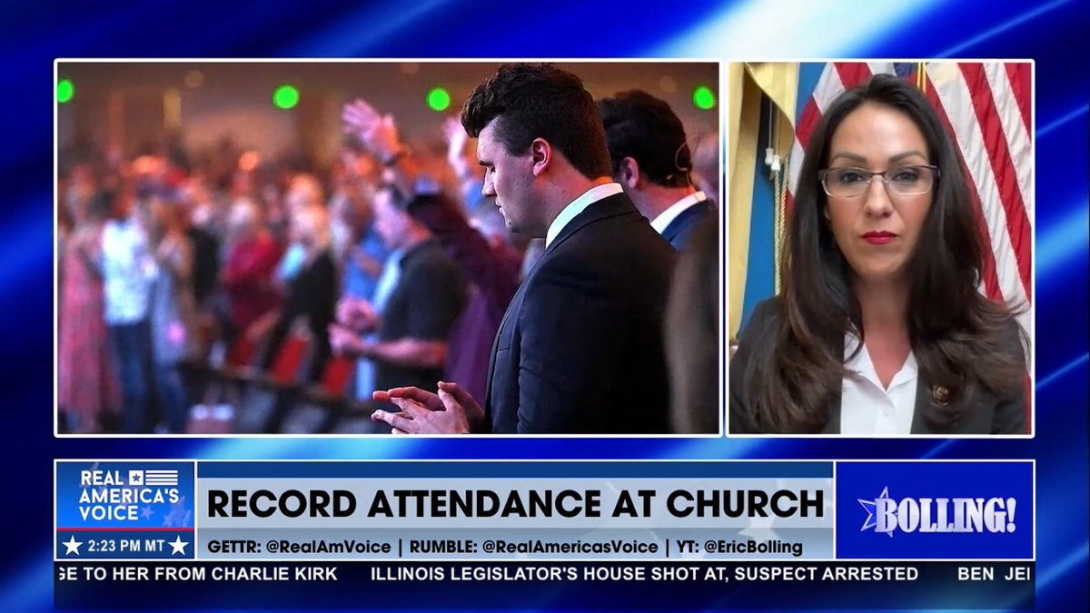 “THIS IS SOMETHING THAT’S GOING TO MOTIVATE US TO DO EVEN MORE. MORE PEOPLE ARE COMING TO JESUS. MORE PEOPLE WENT TO CHURCH THIS SUNDAY, THERE WAS RECORD ATTENDANCE.” - Lauren Boebert 🇺🇸 ERIC BOLLING 🇺🇸