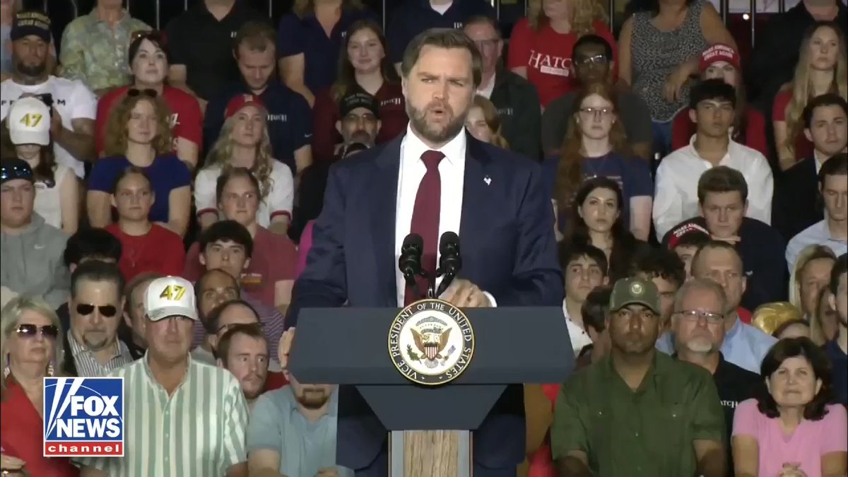 "Charlie Kirk created a movement. And that movement made Donald J. Trump the President of United States and it made me the Vice President of United States. I would not be here without Charlie." VP Vance praises Charlie Kirk and Turning Point USA students, saying he would not be vice president without Kirk.