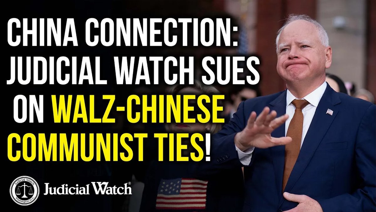 Tim Walz's China Connection? Tom Fitton