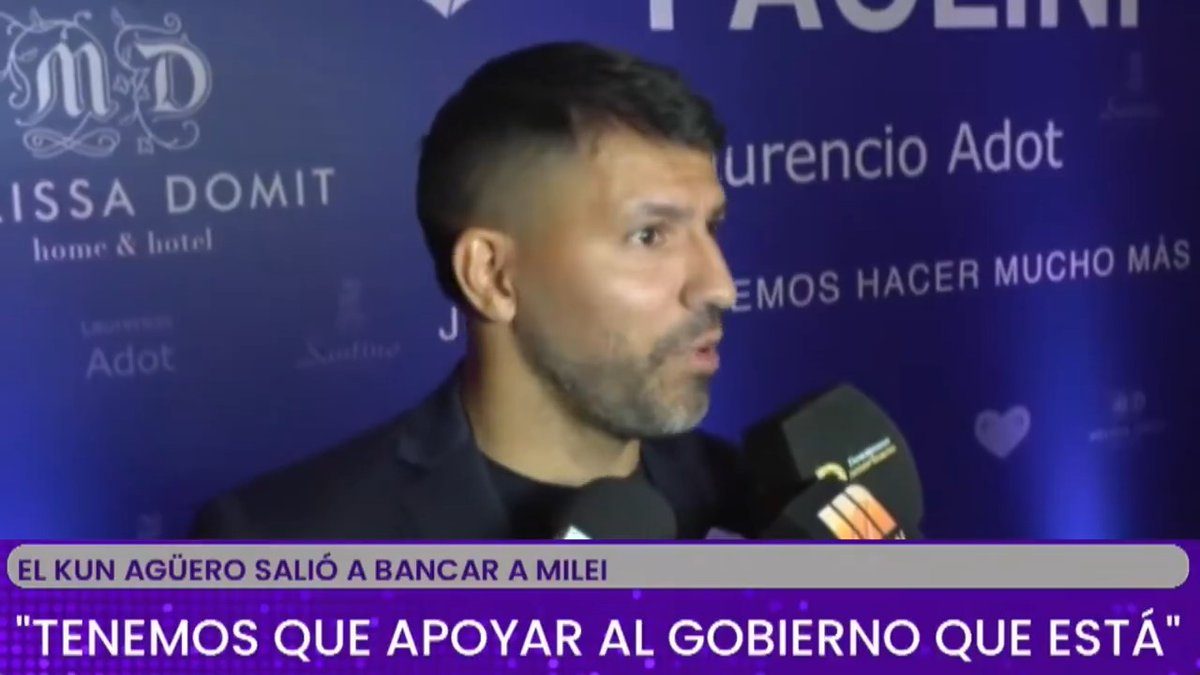 "Kun Agüero": Por sus comentarios sobre la situación de Argentina