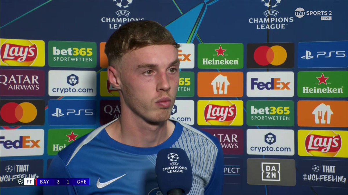 Q: “This competition was always going to be learning curve for Chelsea this season?” Cole Palmer: “Nah, we’re not coming here to be a learning curve. I feel like we’ve shown tonight we’re going to compete” (🎥 via Football on TNT Sports)