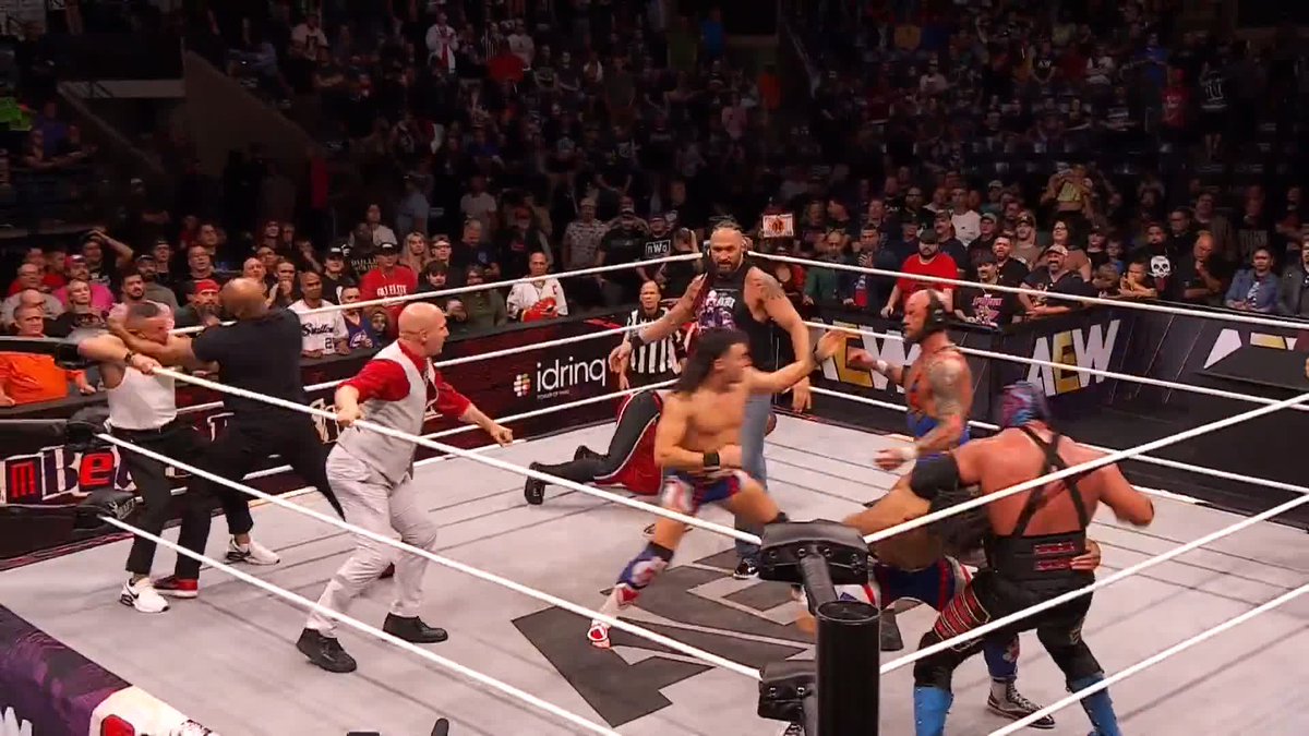 All of the teams involved in the 4-Way Ladder Match at #AEWAllOut are fighting it out ahead of Saturday! Watch #SeptembertoRemember LIVE on TBS &amp; HBO Max