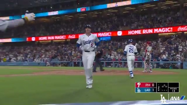 No. 5 started the scoring early! Dodgers x All Nippon Airways