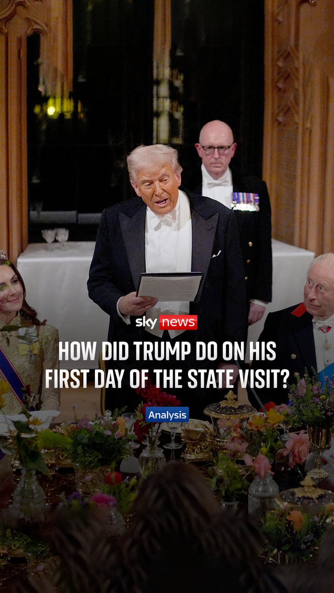 'Pomp and pagentry, but with a purpose.' Mark Stone reflects on day one of Donald Trump's second state visit to the UK. So, what happened and what did we learn⬇️