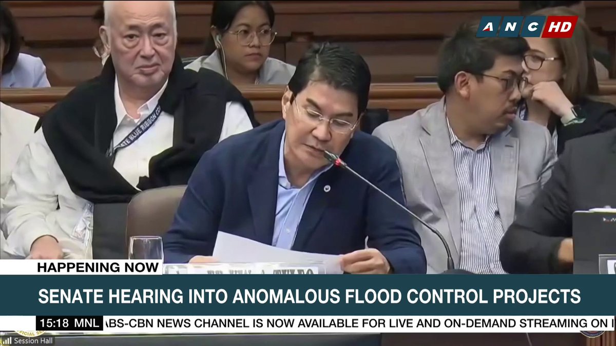 After former DPWH Bulacan 1st district engineer Henry Alcantara denied knowledge of ghost projects as alleged by his then-subordinate Brice Hernandez, Senator Erwin Tulfo revealed a photo of Alcantara in which he allegedly supervises "money transactions."