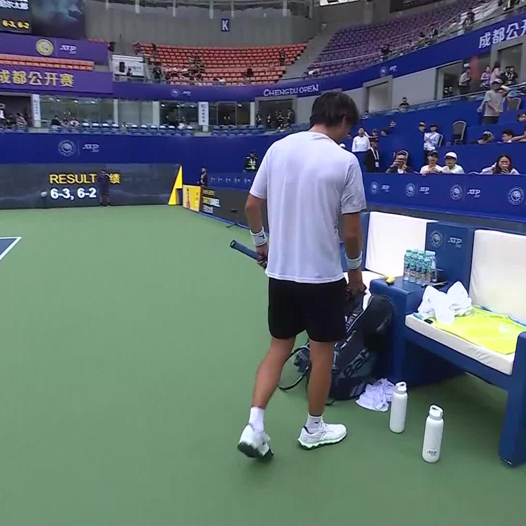 CLINICAL 😤 Taro Daniel defeats Coleman Wong 6-3 6-2 to pick up his first tour-level win since October 2024 🔥