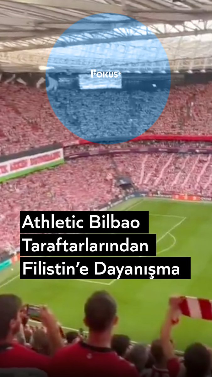 ➕ Athletic Bilbao taraftarları, UEFA Şampiyonlar Ligi’nde Arsenal ile karşılaştıkları maçta “Bugünden son güne kadar yanınızda olacağız” yazılı Filistin pankartı açtı.