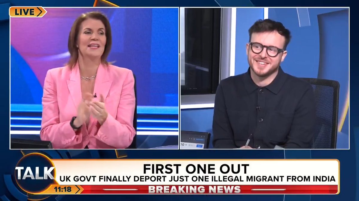 BREAKING: The first migrant has been sent back to France under the “one in, one out” deal, Government sources said. Julia Hartley-Brewer: "Are you as stunned as I am?! 31,000 have arrived and we've sent ONE back... Smashing the gangs - Starmer must be so proud!" Julia Hartley-Brewer