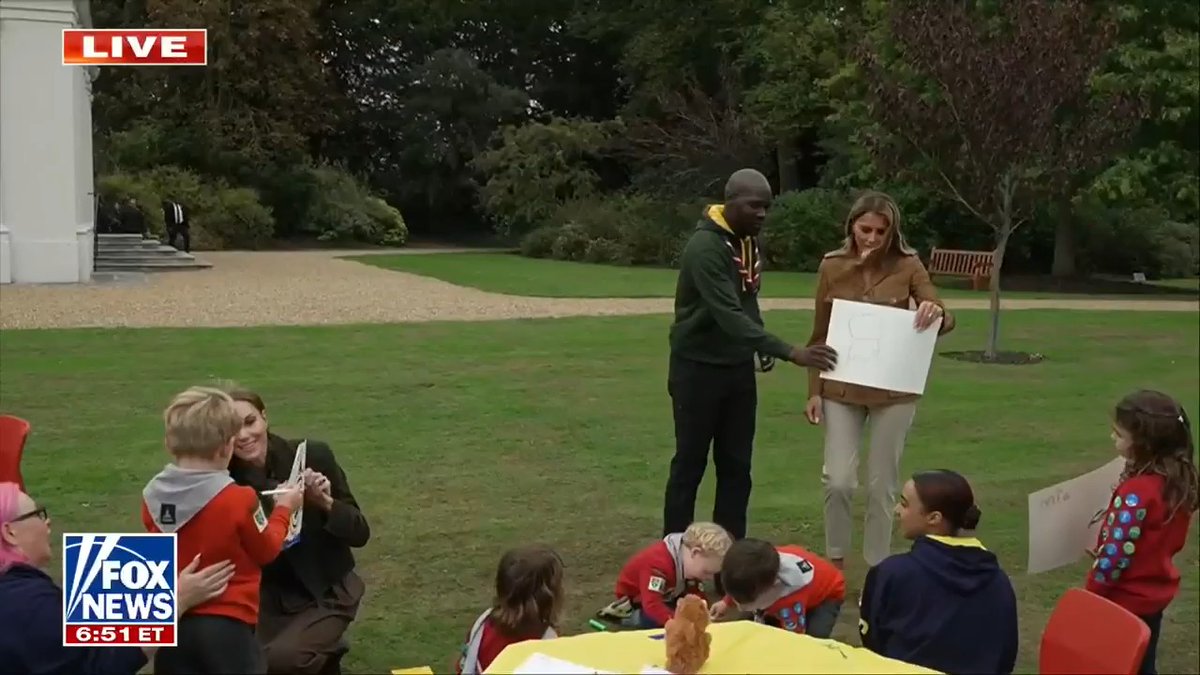 JUST IN: First lady Melania Trump and Princess Kate Middleton step out together at Windsor for a children’s event.
