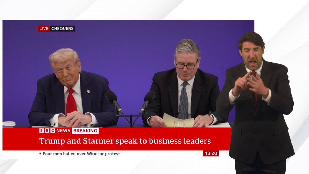"This is a great day for the special relationship... a moment to deliver investments, jobs and deals which will improve people's lives now," PM Keir Starmer says "It's an unbreakable bond we have," US President Trump responds Follow live: