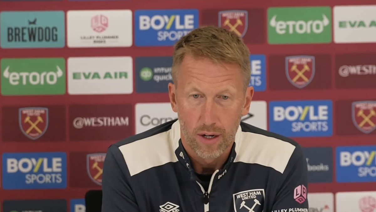 🗣️ "He won't be available for the game" Graham Potter says defender Aaron Wan-Bissaka will miss Saturday's game against Crystal Palace with injury.