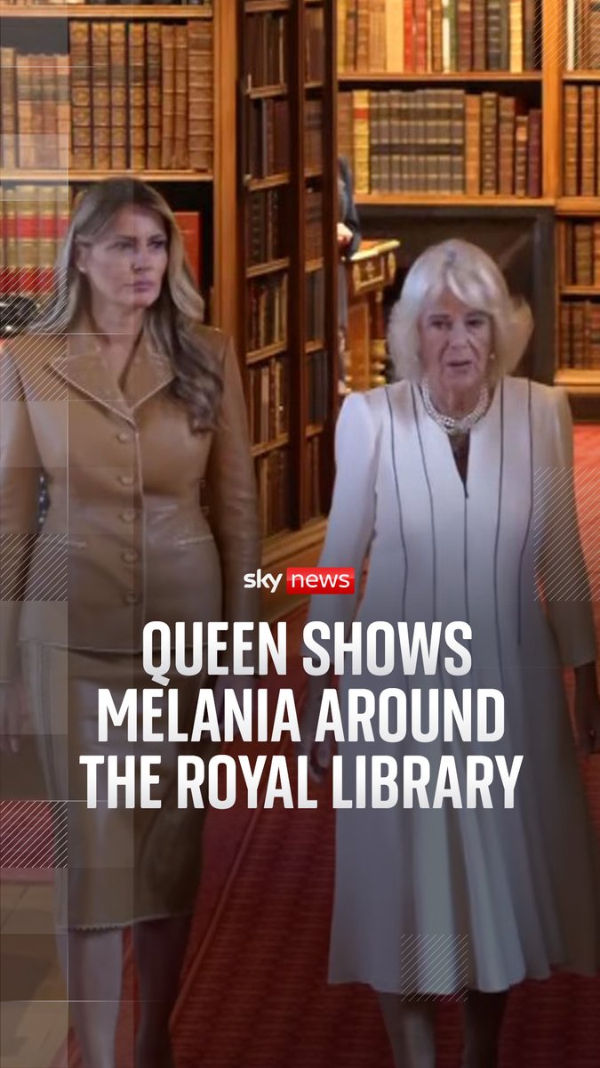 'These really are the treasures.' Some rarities from the Royal Library and Queen Mary's Dolls' House are on display for the first lady to see as the Queen shows her around in Windsor. More from the state visit: