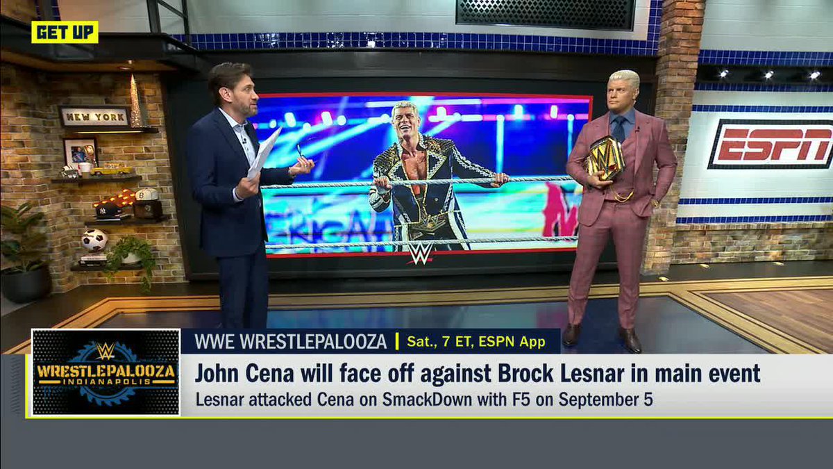 .Cody Rhodes discusses what we should expect Saturday night for Wrestlepalooza 👏 Stream Wrestlepalooza, ESPN’s inaugural Premium Live Event — Saturday at 7 PM ET with ESPN.