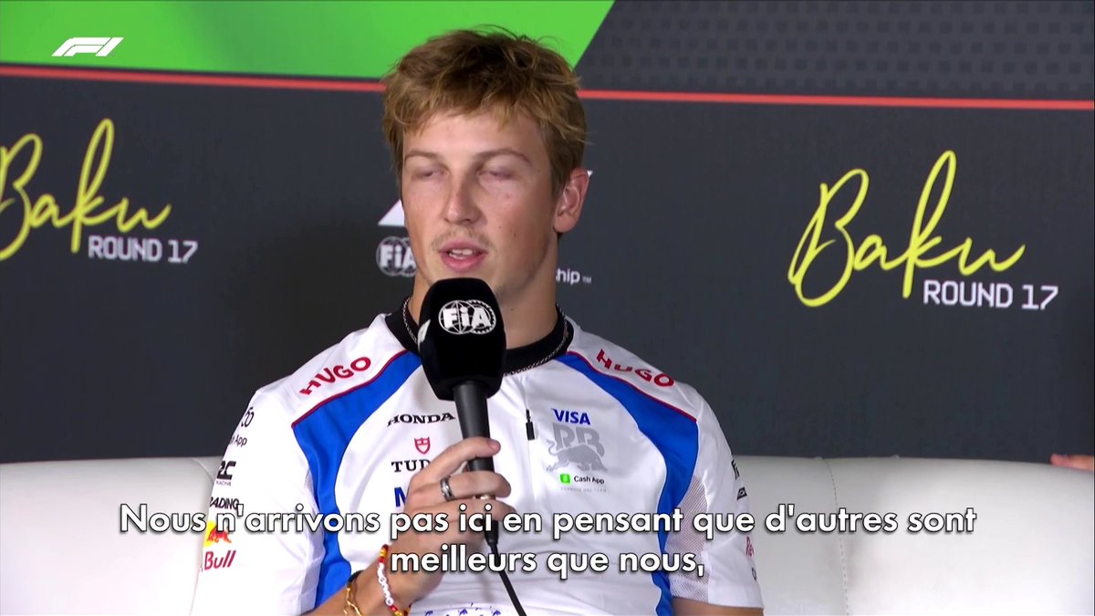 Isack Hadjar chez Red Bull l'année prochaine ? Liam Lawson a partagé ses conseils au Français 🤝 #F1 #AzerbaidjanGP