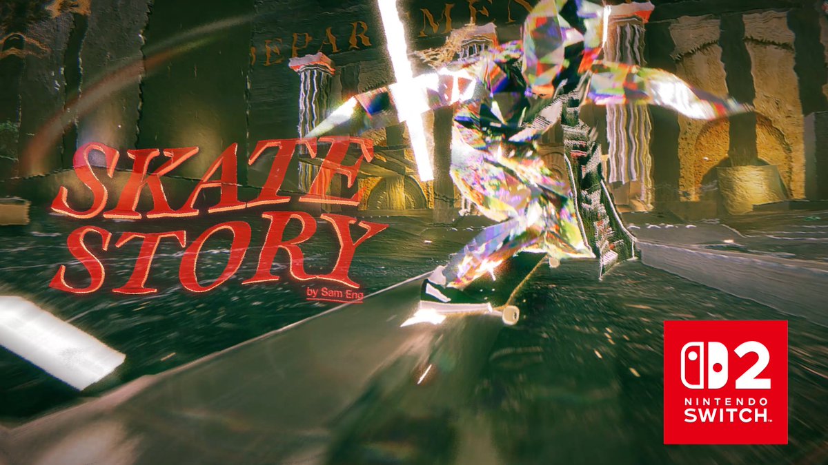 Great news, demons made of glass. SKATE STORY is grinding onto Nintendo Switch 2 when it launches later this year!