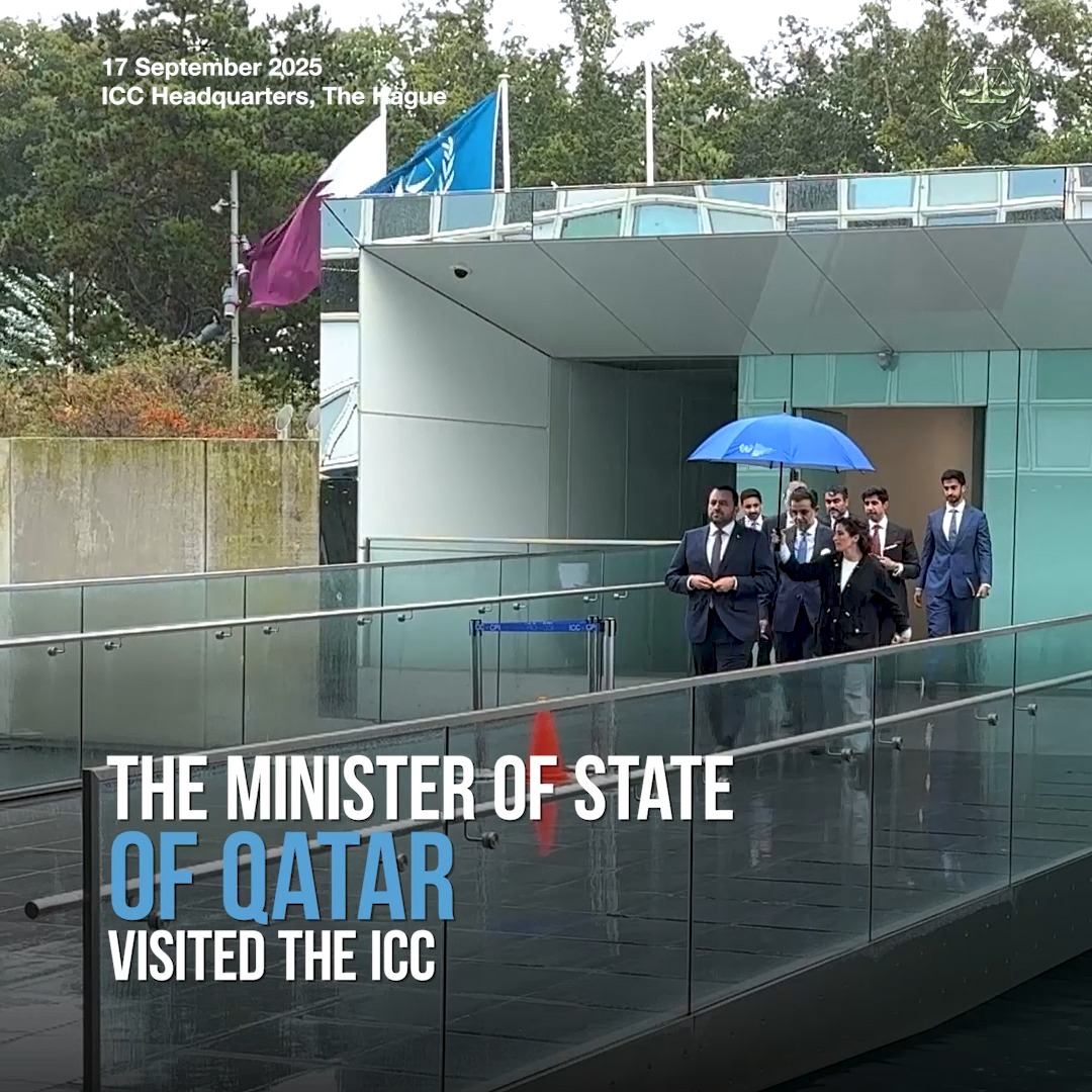 🎥 The Minister of State of #Qatar, H.E. Dr. Mohammed bin Abdulaziz Al-Khulaifi, visited the #ICC. #BuildingSupport Ministry of Foreign Affairs - Qatar