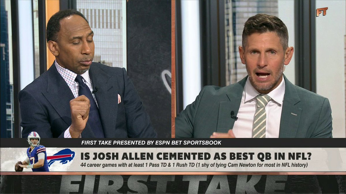 "The only people on the planet that can do what [Josh Allen] does I would tell you are Lamar Jackson, probably Patrick Mahomes and then maybe Justin Herbert." —Dan Orlovsky on Josh Allen 👀