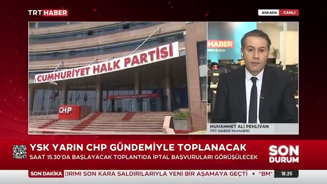 CHP’nin Pazar günü yapılacak Olağanüstü Kurultay kararı, ''tam kanunsuzluk'' iddiasıyla YSK’ya taşındı. Yüksek Seçim Kurulu, yarın CHP gündemiyle toplanacak.