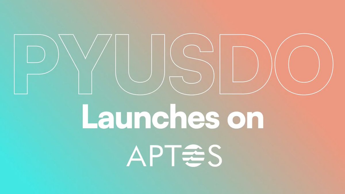 🚨 PayPal launches PYUSD0 via LayerZero &amp; Stargate on Aptos Capital goes where money flows best, and today acts as another proof point as PayPal selects Aptos as the only Move-based chain for PYUSD0 at launch.