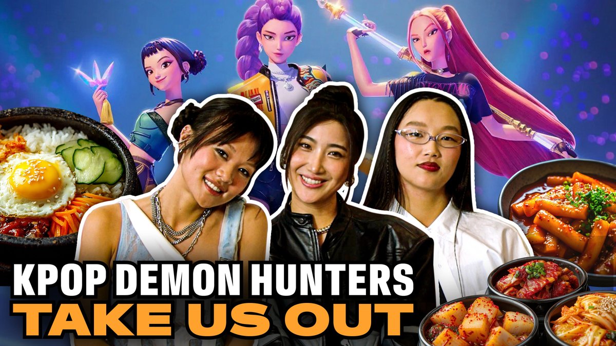 Up, up, up 💫 The ladies behind the voices of 'Kpop Demon Hunters' trio HUNTR/X — EJAE (RUMI), Rei Ami (ZOEY) and AUDREY NUNA (Mira) — chat about the success of "Golden" and more over Korean food at Kisa in NYC. Watch the full Billboard News Takes Us Out: