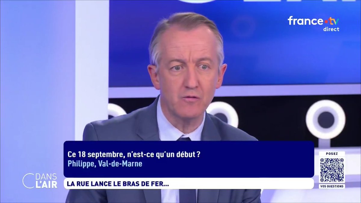 "C'est un succès et en même et temps il y a un côté pétard mouillé. Car tout ça pour quoi? Faire tomber un #budget qui n'existe plus? Faire tomber un #gouvernement qui n'existe pas encore? Sur le budget de la nation, ce n'est pas aux #syndicats de dire où on investit." Christophe Barbier