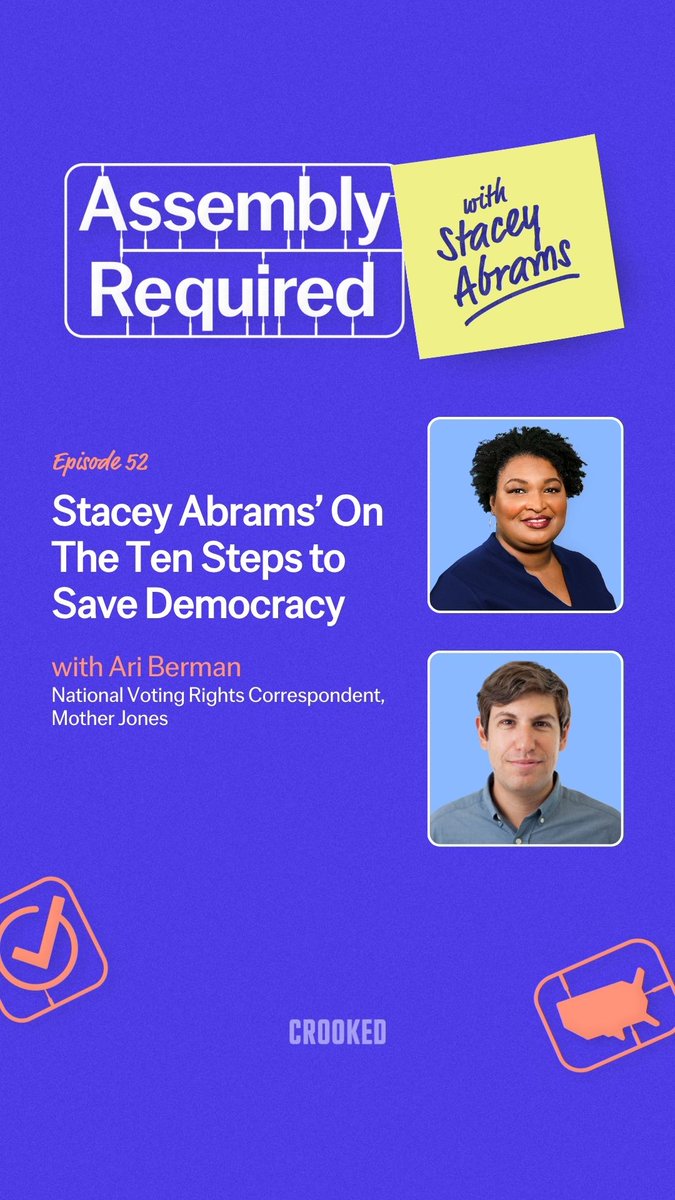 🚨 New episode of our podcast Assembly Required with guest Ari Berman out today! Tune in now wherever you get your podcasts: