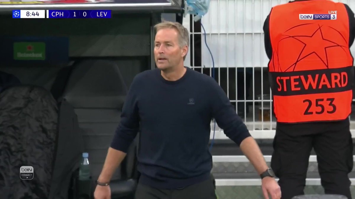 كوبنهاغن يفاجئ باير ليفركوزن بهدف مبكر بعد مجهود رائع من التونسي إلياس العاشوري الذي قدّم تمريرة حاسمة إلى صاحب الهدف زميله السويدي جوردان لارسون #دوري_أبطال_أوروبا #كوبنهاغن_ليفركوزن