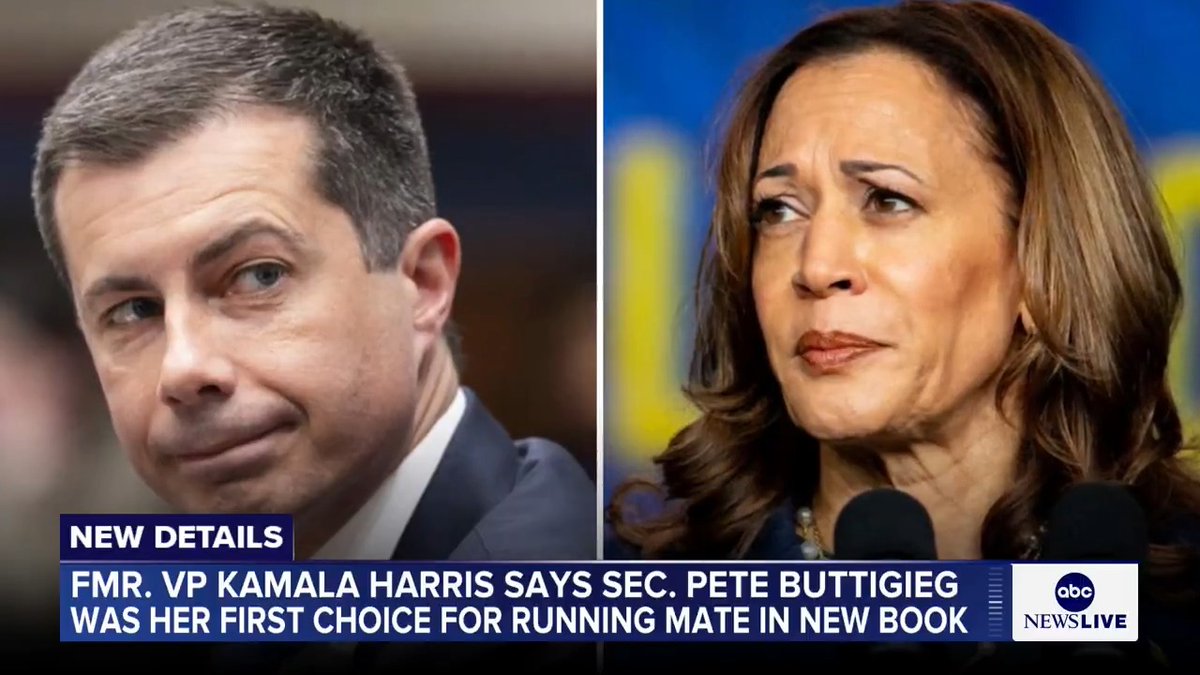 Former Vice President Kamala Harris wrote that former Secretary Pete Buttigieg was her top choice for a running mate when she was running for president in 2024, according to excerpts of her upcoming memoir obtained by The Atlantic.