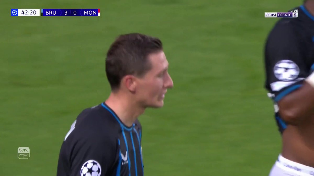 كلوب بروج ينهي الشوط الأول بثلاثية نظيفة أمام موناكو #دوري_أبطال_أوروبا #كلوب_بروج #موناكو