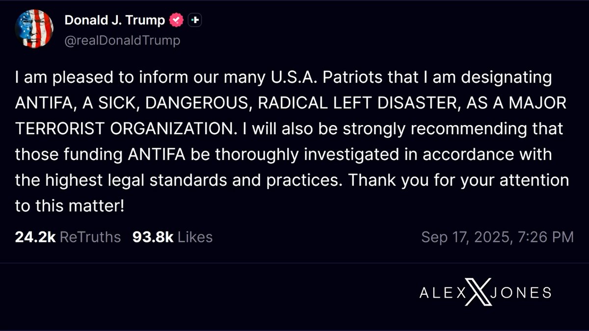 BREAKING: Trump About To Declare ANTIFA &amp; Other Soros Attack Arms As “Terrorist Organizations!”
