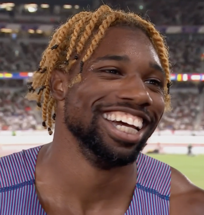 “You’re not beating me off the turn.” Noah Lyles sent a message with his historic 200m semifinal win. #WorldAthleticsChamps