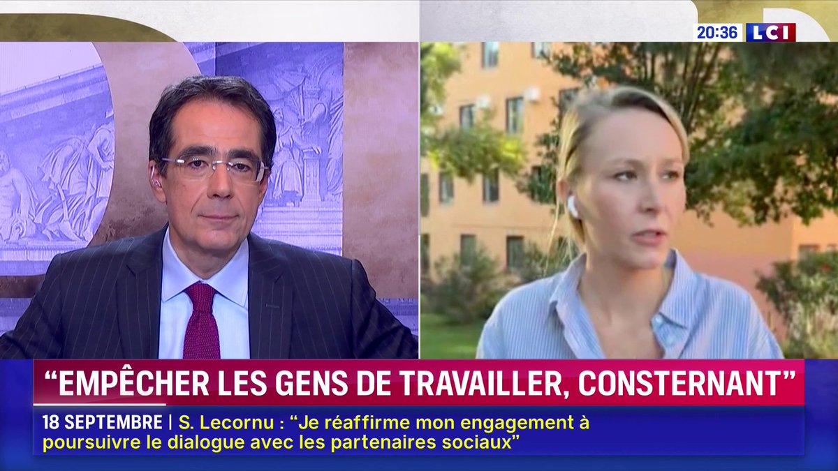 🗣️ "Avec mon mari nous sommes de véritables miraculés" : Marion Maréchal s'exprime pour la première fois depuis son accident de voiture en Italie. 📺 Darius Rochebin