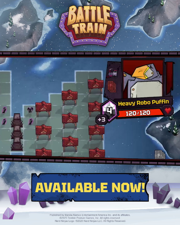 No matter what slander they throw, we can't let these puffins take over the show! (Don't worry Crossbones, nothing is wrong with your nose 💗) Play #BattleTrain's newest DLC, Revenge of the Puffin today!